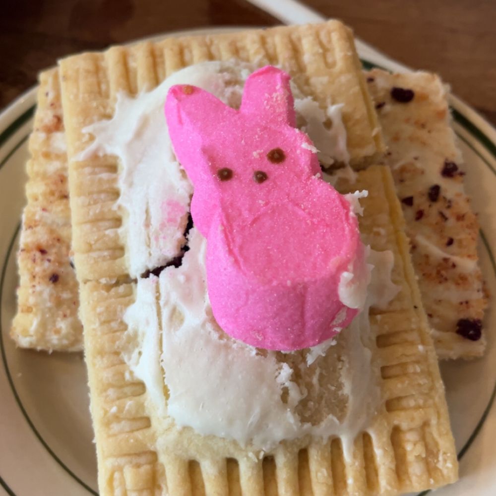 Ted's Bulletin Reston - Cherry Blossom and Peeps Tart - Breakfast & Brunch Near Me - Reston, Virginia Ted's Bulletin Reston - Cherry Blossom and Peeps Tart - Breakfast & Brunch Near Me - Reston, Virginia