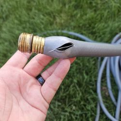 Walmart Supercenter - Cheap 2 week old 100' hose we bought at Burlington Iowa Walmart. Water damage plus who knows how many gallons lost before we found it