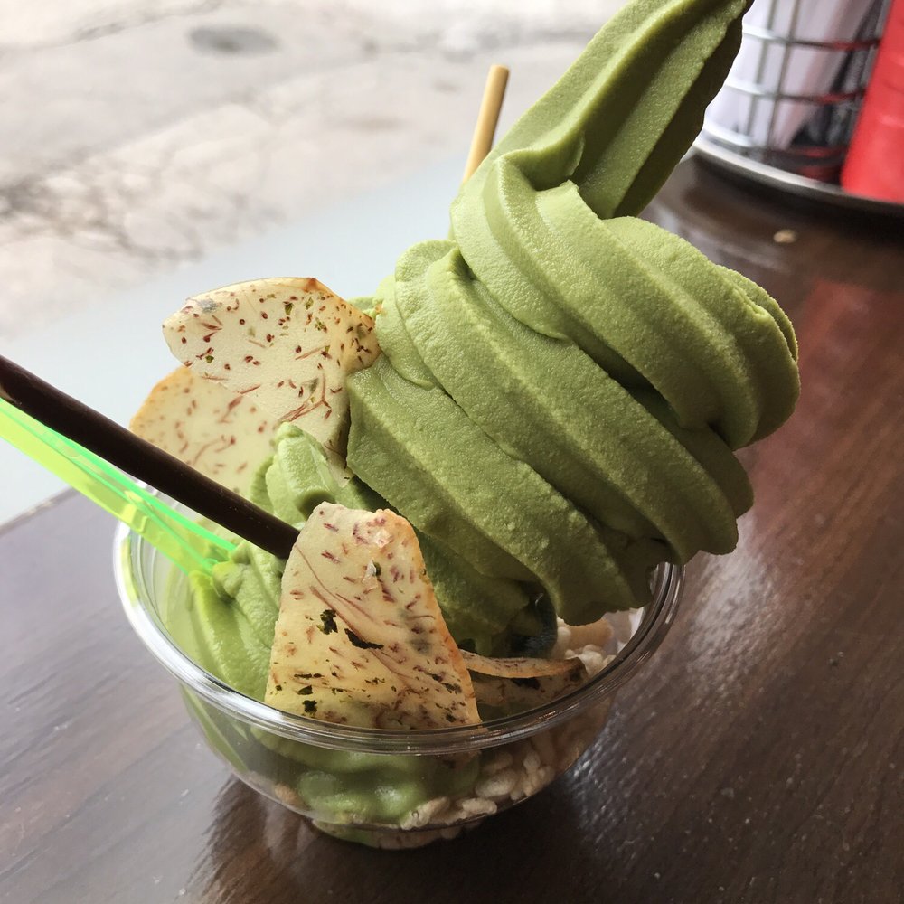 Fat Ninja Bite - Green tea ice cream with toro chips - Japanese Near Me - Toronto, Ontario Fat Ninja Bite - Green tea ice cream with toro chips - Japanese Near Me - Toronto, Ontario
