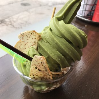 Fat Ninja Bite - Green tea ice cream with toro chips - Japanese Near Me - Toronto, Ontario Fat Ninja Bite - Green tea ice cream with toro chips - Japanese Near Me - Toronto, Ontario