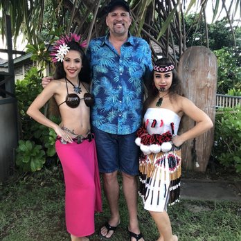 Germaine's Luau - My giant husband hanging with Tahitians. - Hawaiian Near Me - Kapolei, Hawaii Germaine's Luau - My giant husband hanging with Tahitians. - Hawaiian Near Me - Kapolei, Hawaii