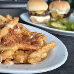 Blackjack Mulligans - Boiler Maker Fries & Hamburger Sliders
