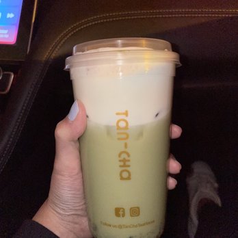 Tan-Cha - Uji matcha with cheese foam and agar jelly - Bubble Tea Near Me - Doraville, Georgia