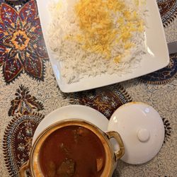 Gheymeh and rice