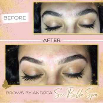 Sei Bella Spa - Before and After Brows by Andrea - Waxing Near Me Sei Bella Spa - Before and After Brows by Andrea - Waxing Near Me