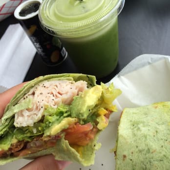 The Fresh Squeeze - Yum yum yum! Turkey, bacon, avocado wrap & the DELISH Dr. Oz juice! - Sandwiches Near Me - Dania Beach, Florida The Fresh Squeeze - Yum yum yum! Turkey, bacon, avocado wrap & the DELISH Dr. Oz juice! - Sandwiches Near Me - Dania Beach, Florida
