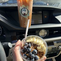 Costa Bowl and Iced Coffee Costa Bowl and Iced Coffee