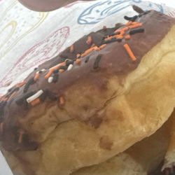 Muleshoe Donut - Chocolate donut with Halloween sprinkles!!