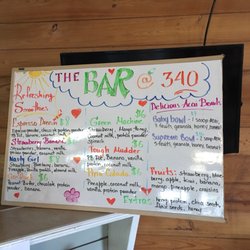 340 Crossfit - Menu - smoothie bar