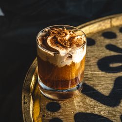 Las Vegas Distillery - Fall cocktail, Gourd Intentions, made with LVD coffee liqueur, vodka and pumpkin spice foam