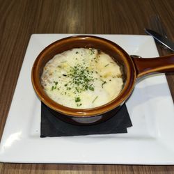 Edgewater Bar and Grill - French onion soup.