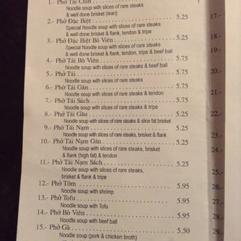 Ba Le Restaurant - Menu #2 - Vietnamese Near Me - Dallas, Texas
