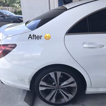 Dent Out - No more dent in the side rear - Mobile Dent Repair Near Me