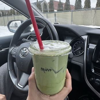 Mandala Chai & Coffee - 16 oz. Iced Mint Matcha Latte - Coffee & Tea Near Me - Spokane, Washington Mandala Chai & Coffee - 16 oz. Iced Mint Matcha Latte - Coffee & Tea Near Me - Spokane, Washington