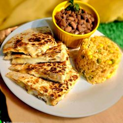 Cinco De Mayo Food Truck - QUESADILLA, RICE AND BEANS