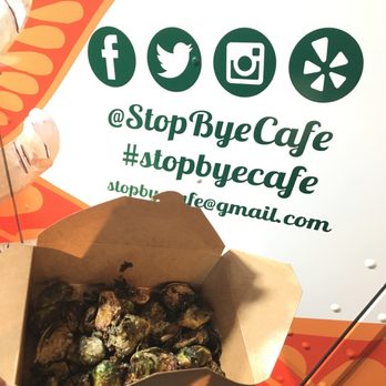 StopBye Café - Always order the Jal-Ajo Brussels Sprouts! - Asian Fusion Near Me