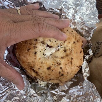 The Beach Buzz - This right here made up for the stupidly expensive dinner we had last night. This is the salmon lox on an everything bagel. Yum!!! - Breakfast & Brunch Near Me - St. Thomas, Virgin Islands