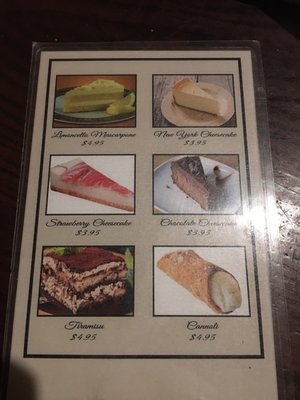 Menu photo 3 Bella Sera Italian Restaurant Copperas Cove, TX