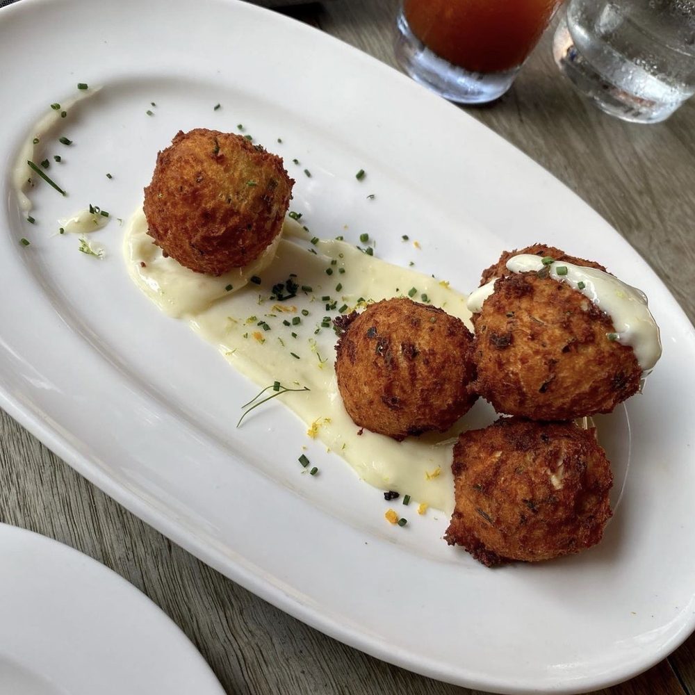 Corinne Austin - Crab Croquettes - New American Near Me - Austin, Texas Corinne Austin - Crab Croquettes - New American Near Me - Austin, Texas