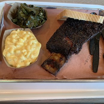 Killen's Barbecue - Beef Rib Plate (Collard Green & Mac and Cheese, $18) - Barbeque Near Me - Pearland, Texas