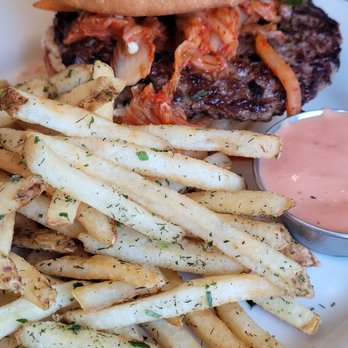The Roost - Kimchi burger, garlic fries - Bars Near Me - Longmont, Colorado The Roost - Kimchi burger, garlic fries - Bars Near Me - Longmont, Colorado