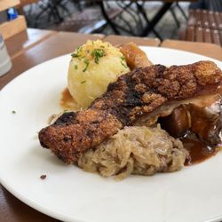 Weihenstephaner - 10/2/23 fried pork belly type dish