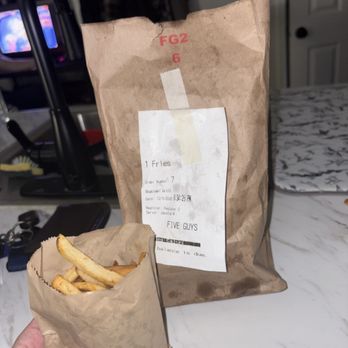 Five Guys - "Regular Cajun fries" - Burgers Near Me - Nashua, New Hampshire