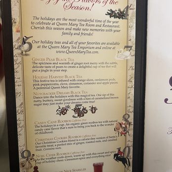 Queen Mary Tea Room - Holiday tea flavors - Desserts Near Me - Seattle, Washington