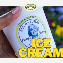 Neighborhood Ice Cream Truck - Ice Cream Pint - Lemon Sorbet