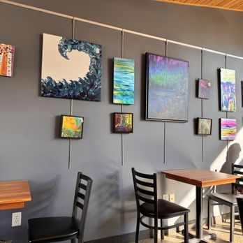 Cedar Coffee Company - Interior ambiance and artwork for sale - Coffee & Tea Near Me - Two Harbors, Minnesota