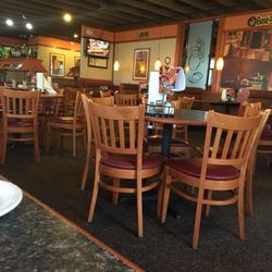Pizza Hut - Part of the seating area.