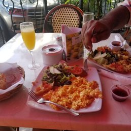 Breakfast with mimosas Breakfast with mimosas
