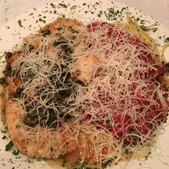 The Cherry Tomato - Chicken Piccata with grated Parmesan cheese all over - Italian Near Me - Denver, Colorado The Cherry Tomato - Chicken Piccata with grated Parmesan cheese all over - Italian Near Me - Denver, Colorado