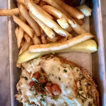 Brick Store Pub - Chicken salad melt and fries - Pubs Near Me - Decatur, Georgia Brick Store Pub - Chicken salad melt and fries - Pubs Near Me - Decatur, Georgia