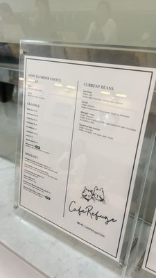 Menu photo 1 Cafe Refuge Costa Mesa, CA