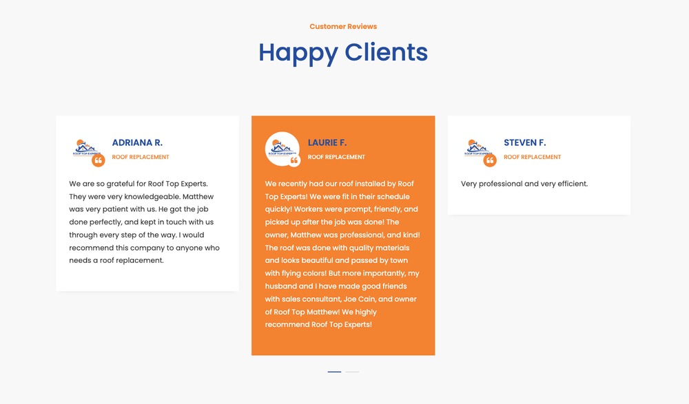 Slide of Roof Top Experts