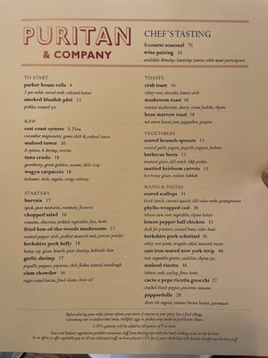 Menu photo 4 Puritan & Company Cambridge, MA
