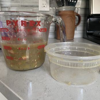 El Amigo Mexican Restaurant - Pork Green Chile 12 oz container, however it only around 9oz. They charge $13 for 9oz. What a rip off. - Mexican Near Me - Golden, Colorado El Amigo Mexican Restaurant - Pork Green Chile 12 oz container, however it only around 9oz. They charge $13 for 9oz. What a rip off. - Mexican Near Me - Golden, Colorado