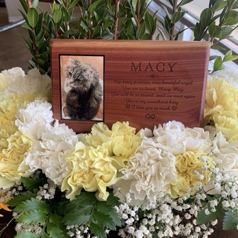 Precious Pet Cremations - delivered perfectly on a bed of beautiful flowers. - Pet Cremation Services Near Me - Yorba Linda, California Precious Pet Cremations - delivered perfectly on a bed of beautiful flowers. - Pet Cremation Services Near Me - Yorba Linda, California