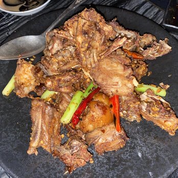 Mott 32 - "Second dish" option - salt and pepper bones, had to work for it but yummy. - Chinese Near Me - Las Vegas, Nevada