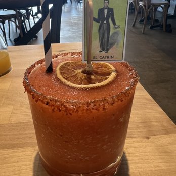 Corner Joint - El Catrin.... Presentation is AMAZING. Reminds me of a slushed Michelada. Just stronger... - Pizza Near Me - Lawndale, California