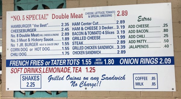 Menu photo 2 Keller's Drive-In Dallas, TX