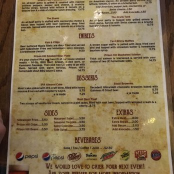 Prison Hill Brewing - Menu 2 - New American Near Me - Yuma, Arizona