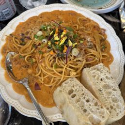 Kimchi carbonara Kimchi carbonara