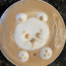 Latte with hazelnut Latte with hazelnut