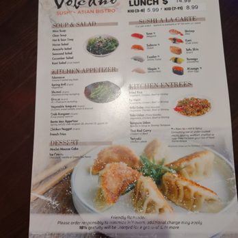 Volcano Sushi & Asian Bistro - Front menu - Sushi Bars Near Me - Norfolk, Virginia Volcano Sushi & Asian Bistro - Front menu - Sushi Bars Near Me - Norfolk, Virginia