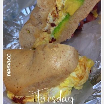 Village Bagel - Low carb bagel egg feta and avocado - Bagels Near Me - Syosset, New York