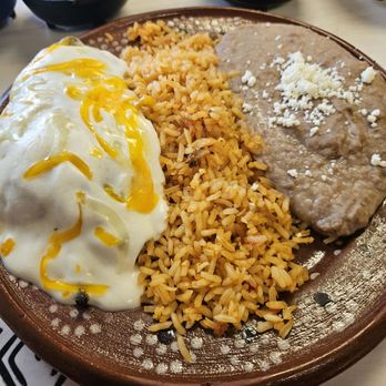 Azteca Mexican Grill - Chili releno with sour cream sauce, - Mexican Near Me - Oklahoma City, Oklahoma Azteca Mexican Grill - Chili releno with sour cream sauce, - Mexican Near Me - Oklahoma City, Oklahoma
