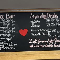 Beignets - Menu - Coffee / Specialty Drinks (as of December 2025)