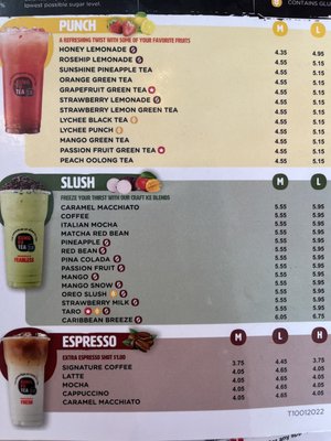 Menu photo 2 Kung Fu Tea Dallas, TX Menu photo 2 Kung Fu Tea Dallas, TX